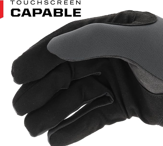 Mechanix Wear FastFit Work Gloves - Anti-Slip & Abrasion Resistant Heavy Duty Gloves - Touchscreen Compatible - Vibration Damping - Multipurpose Use - Medium - Black - 2 Pack