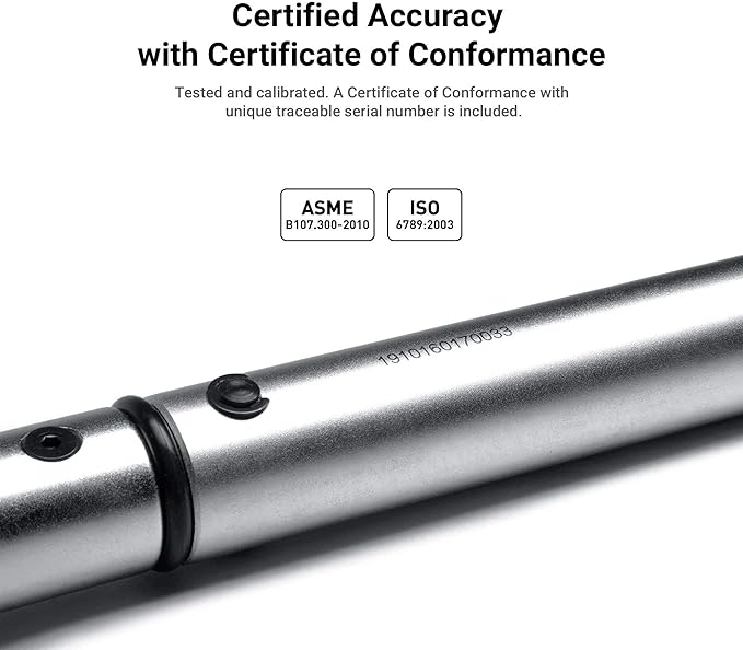 Capri Tools 50-250 Inch Pound Industrial Torque Wrench, 1/4" Drive