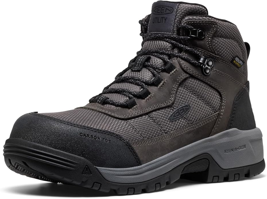 KEEN Utility mens Skokie Hiker Style Mid Height Composite Toe 90 Degree Waterproof