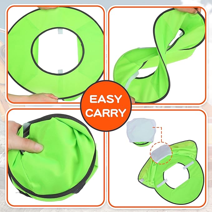 SATINIOR 2 Pcs Sun Hard Hat Neck Protection High Visibility Full Brim Mesh Sun Protection and Neck Gaiter Bandana Face Scarf for Construction Helmet Hard Hat Accessories, Reflective(Green)