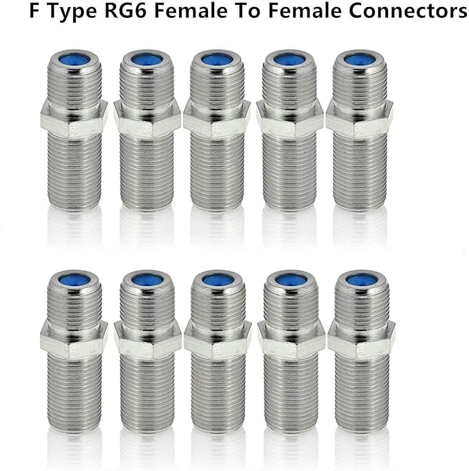 Coaxial Compression Tool Coax Cable Crimper Kit Adjustable rg6 rg59 rg11 75-5 75-7 Coaxial Cable Stripper with 20pcs F Male And 10pcs Female to Female rg6 Connectors