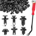 Nilight 240PCS Car Retainer Clips Fastener Remover 6.3mm 8mm 9mm 10mm Expansion Screws Replacement Kit Bumper Push Rivet Clips for GM Ford Toyota Honda Chrysler Bonus Fastener Remover 2 Years Warranty