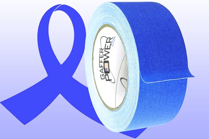 Gaffer Power Real Professional Grade Gaffer Tape, Made in The USA, Heavy Duty Gaffers Tape, Non-Reflective, Multipurpose. 2 Inch X 30 Yards, Electric Blue