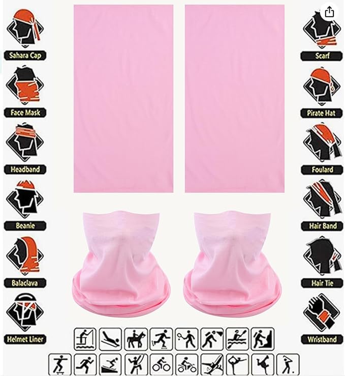 Neck Gaiter Masks Tube Scarf,Seamless Bandanas Buffs Gators,Ourdoor Face Mask Face Covering Multi Headwear