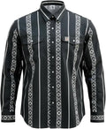 WoahBros FR Shirts for Men, 8oz Midweight Flame Resistant Welding Shirt, 100% Cotton, Pearl Snap Buttons - CAT2/NFPA2112