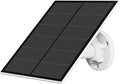5W Solar Panel for Security Camera, USB Solar Panel for DC 5V Outdoor Rechargeable Battery Camera, Solar Panels with Micro USB and USB-C Port, Adjustable Security Mount, IP65 Waterproof, 9.8ft Cable