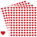 2400 Pcs Small Sticker for Kids,Heart Paper Decals,Self-Adhesive Stickers for Envelopes Scrapbook Gifts DIY Supplies,0.5in（Heart）