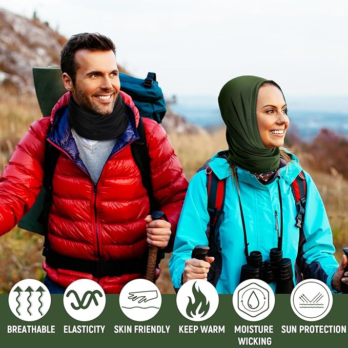 40 Pcs Neck Gaiter Bulk Summer Face Mask UV Protection Face Cover Scarf Balaclava Bandana for Men Women Sports Running