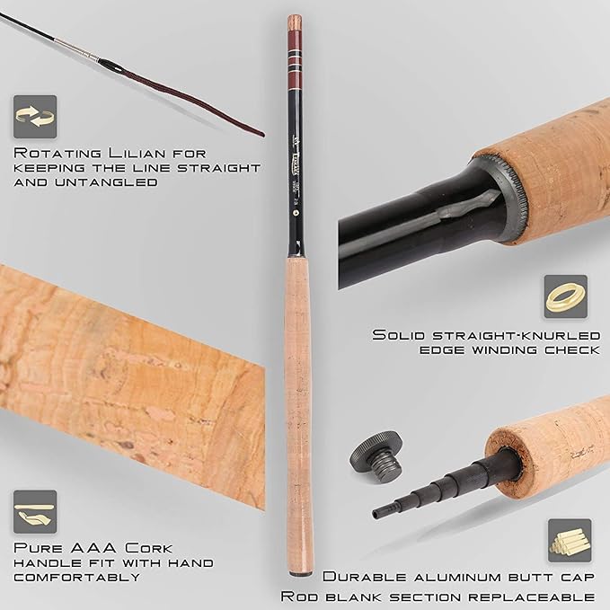 Maxcatch Tenkara Fishing Rod and Combo 9/10/11/12/13ft/Triple Zoom 8'10''/9'9''/10'6'',10'8''/11'10''/12'9''