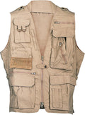 Humvee Utility Vest with 21 Pockets -Travel, Safari, Hunting, Camping, 100% Cotton, Tactical Jacket for Men & Women