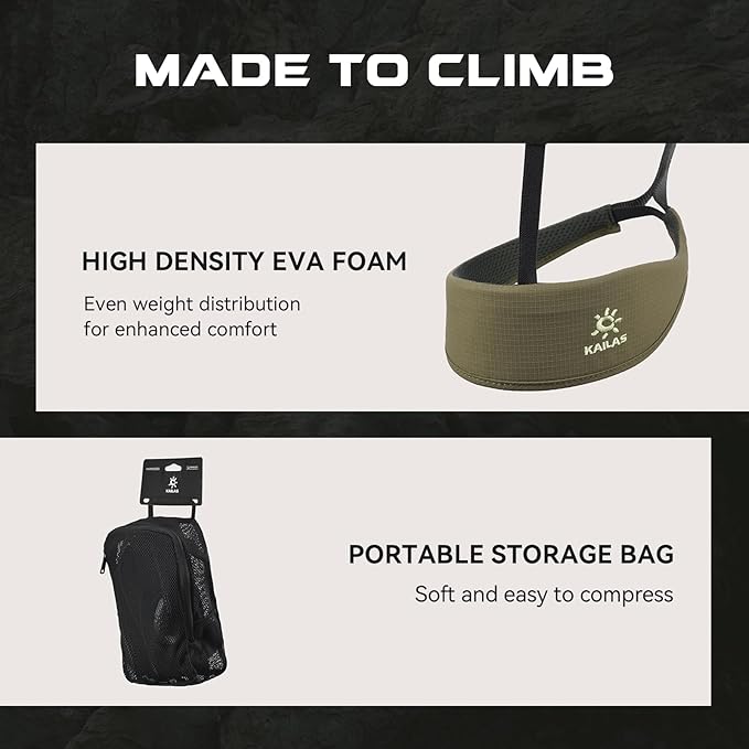 KAILAS Airo Rock Climbing Harness Men Roofing Harnesses Rescue Mountaineering Safety Belt Women Comfortable Lightweight