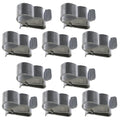 Trailer Frame Wire Clip LUORNG 10PCS Long Type 304 Stainless Steel Solar Panel Cable Clips Clamp for Cable Diameter 5.0mm - 7.60mm, 19mm Solar Panel Wire Clip, PV Module Wire Management