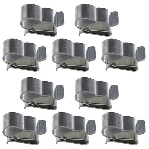 Trailer Frame Wire Clip LUORNG 10PCS Long Type 304 Stainless Steel Solar Panel Cable Clips Clamp for Cable Diameter 5.0mm - 7.60mm, 19mm Solar Panel Wire Clip, PV Module Wire Management