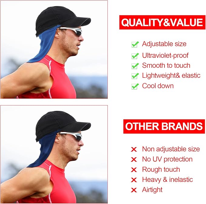Tatuo Neck Drape UV Sun Protection Gaiter Adjustable Unisex Multifunctional 2 in 1 Face Covering for Outdoor Sports Fishing