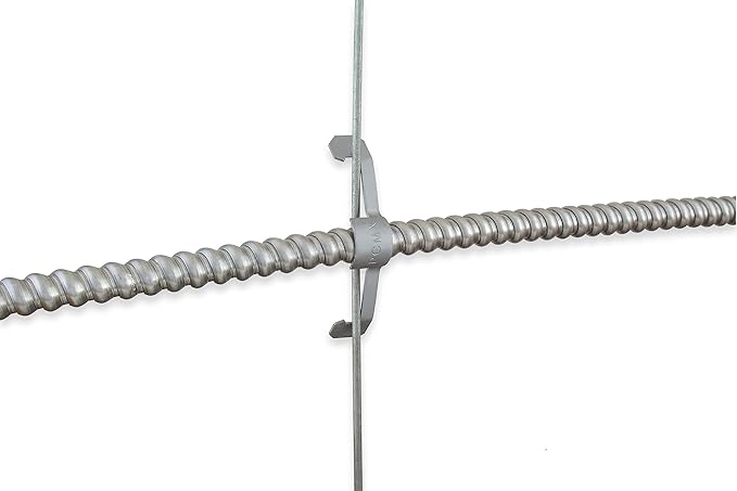 Conduit Cable Support Clip to Ceiling Wire, Threaded Rod & Flanges. Heavy Duty Spring Steel Clip 50 Pack