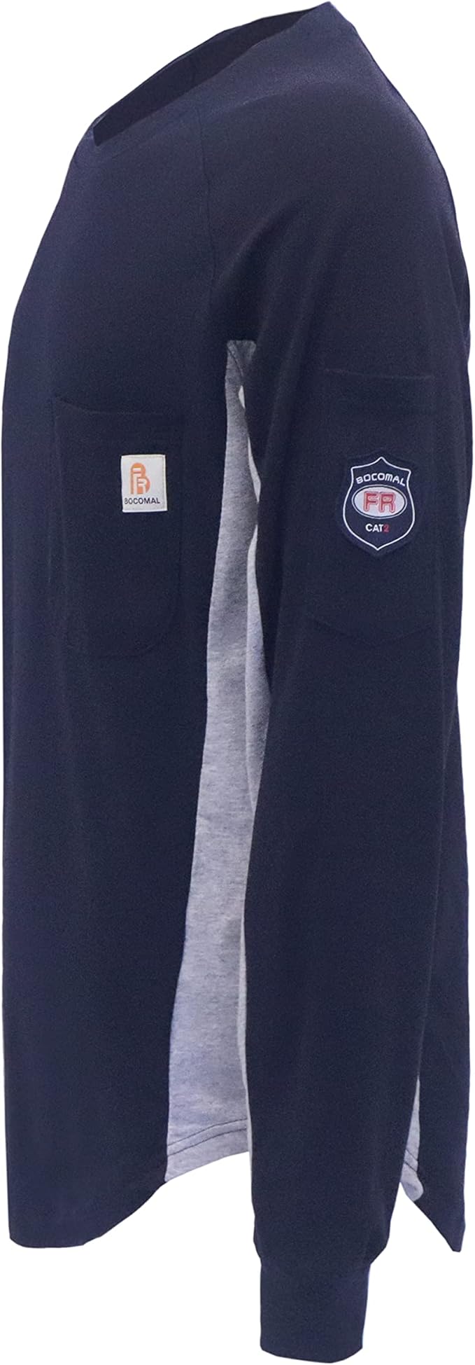 BOCOMAL FR Shirts Flame Resistant Shirt 5.5oz 100% Cotton Light Weight CAT2 Fire Retardant Henley Shirts
