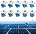 Anbte 10pcs Solar Panels Mid Clamps for Standard Unistrut, Aluminium Solar Panel Brackets 30mm/35mm, Mounting Kit for Metal Roof, Tin Roof, Flat Roof, Sheet Roof, Silver