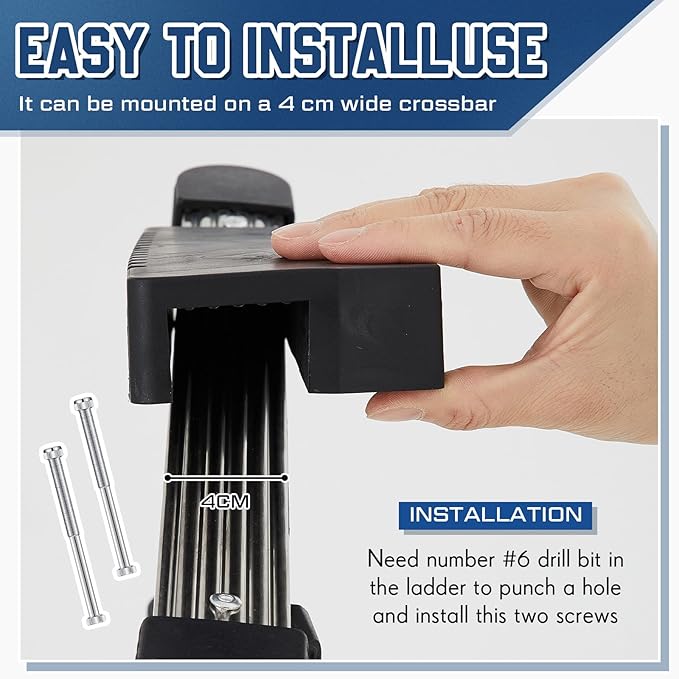 Rubber Steep Ladder Stabilizer, Anti-slip Ladder Accessory, Extension Stepladder Attachment Against Wall, Fall Prevention, Scratch Protection, Telegraph Pole Trunk for Added Stability Safety