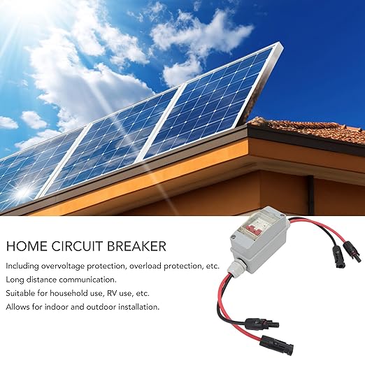 32 Amp 500V DC Solar Disconnect Switch, IP65 PV Disconnect Switch, Solar Circuit Breaker Suitable for Outdoor PV or AC Stystemms Households