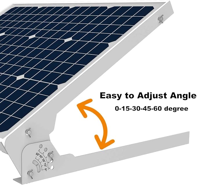 SUNER POWE Adjustable Solar Panel Mount Racks - Folding Mounting Tilt Brackets for Wall, Roof, RV and Off Grid Solar System