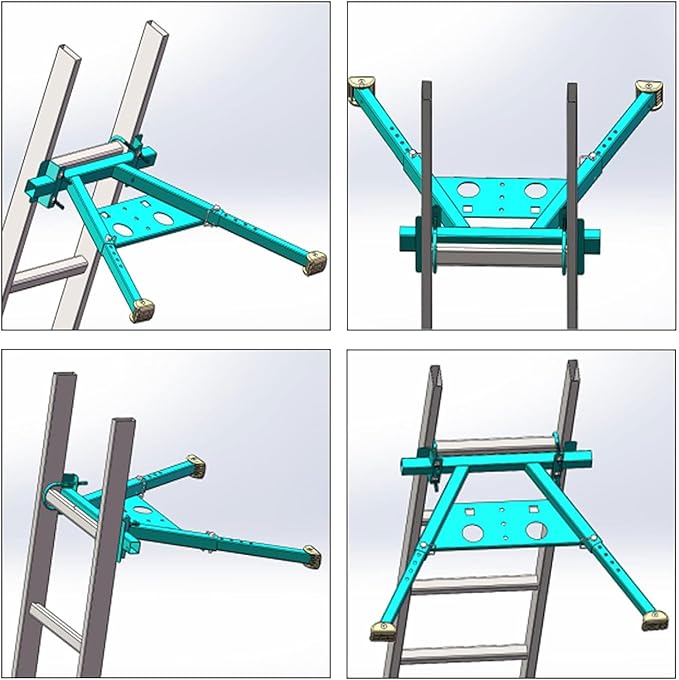 Ladder Stabilizer for Roof,Ladder Standoff,Extension Ladder Stabilizer Wall Standoff,Solid and Reliable Easy to Use,380 Lbs Weight Rating,Black