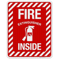 Fire Extinguisher Inside Sign, Fire Safety Sign, 24x30 Inches, 3M EGP Reflective .080 Aluminum, Fade Resistant, Indoor/Outdoor Use, Made in USA