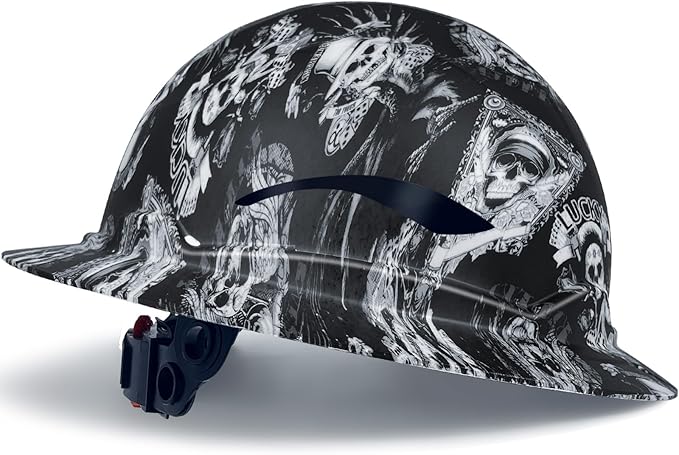 Full Brim Hard Hats ANSI/ISEA Z89.1 Type I Class E Certified 6-Point Suspension Lightweight Adjustable Safety Helmet for Construction Industrial