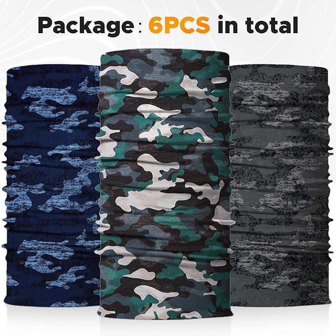JOEYOUNG Headwear, Bandana, Neck Gaiter Head Wrap Headband Balaclava Magic Scarf