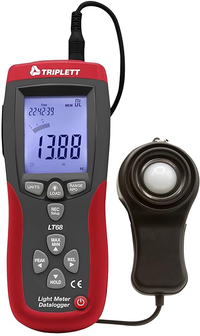 Triplett LT68 Light Meter/Datalogger up to 400,000 Lux / 40,000 Fc