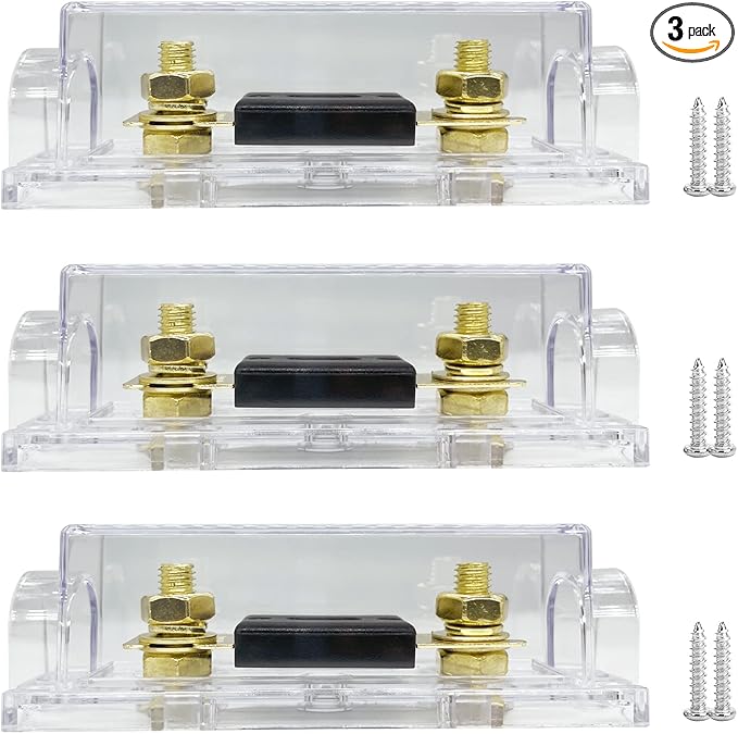irhapsody 200 AMP ANL Fuse Holder Kit, 3 Pack