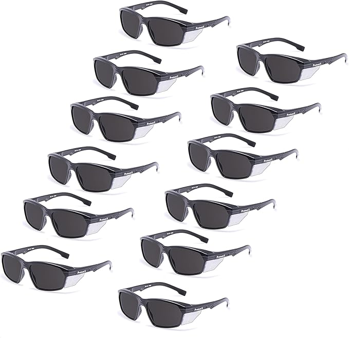 ProtectX Classic Safety Glasses, Anti-Fog Scratch Resistant Lenses, Protective Eyewear for Work, Indoor/Outdoor, ANSI Z87.1