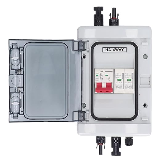 PV Combiner Box, Solar Photovoltaic Combiner Box, Outdoor Breaker Box with DC500V 32A for Solar Panels System