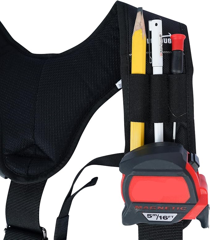 MELOTOUGH Tool Belt Suspenders Work Belt Suspenders for Men Big and Tall Construction Bag Suspenders Padded Work belt for Carpenter/Electrician/Roofing/Farmer work(Y Back)