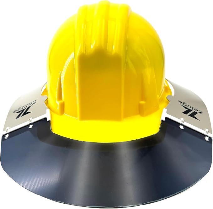 Professional Hard Hat Sun Shade Visor - Reusable and Replaceable Visor with Sun & Heat Protection, Hard Hat Attachment