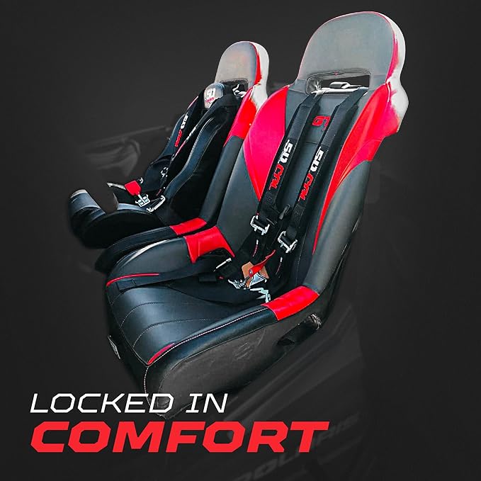4 Point Harness for Bucket Seat, Quick Release Latch, 9 Color Options, Racing Harness, Race Car, Off Road Vehicle, UTV, RZR