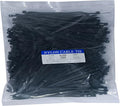 1000 pcs 8 inch Black Nylon Self-Locking Cable Ties, 40 LBS Tensile Strength, UV Resistant, Waterproof