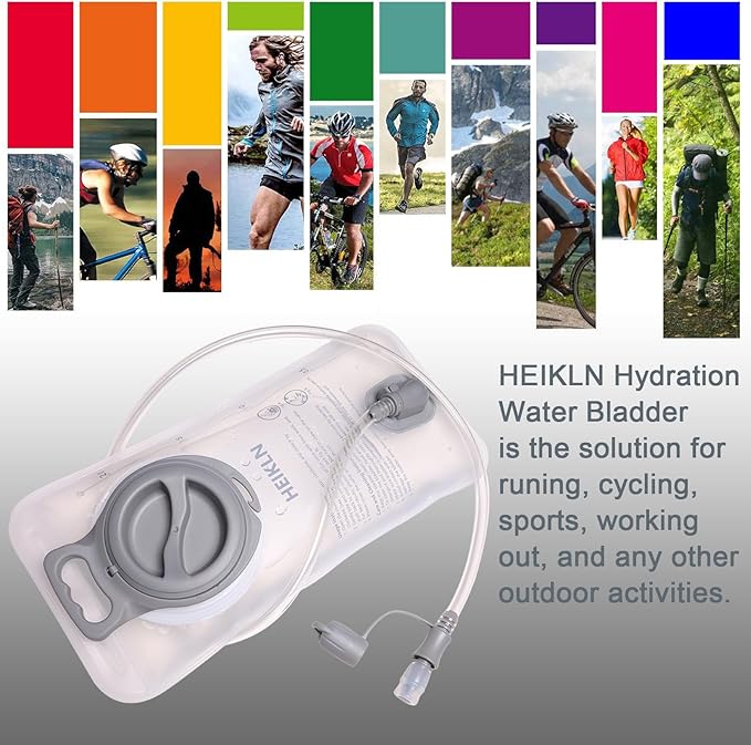 Hydration Bladder 1.5L-2L-2.5L-3L,Leak Proof Water Reservoir, BPA Free Military Water Storage Bladder Bag Hydration Pack Replacement Easy Clean for Bicycling Hiking Camping Hunting Running