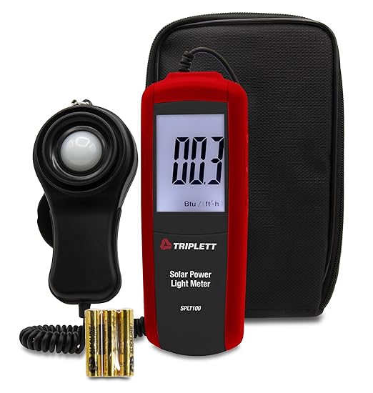 Triplett SPLT100 Solar Power Light Meter - Determine Solar Power Levels for Maximum Efficiency