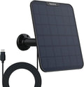 Reolink 6W Solar Panel Black, Non-Stop Solar Power Supply for All Wireless Battery Camera Outdoor, Compatible with TrackMix/Argus PT Ultra/Duo 2/Eco Ultra/3 Ultra, Waterproof, Adjustable Mount(Black)