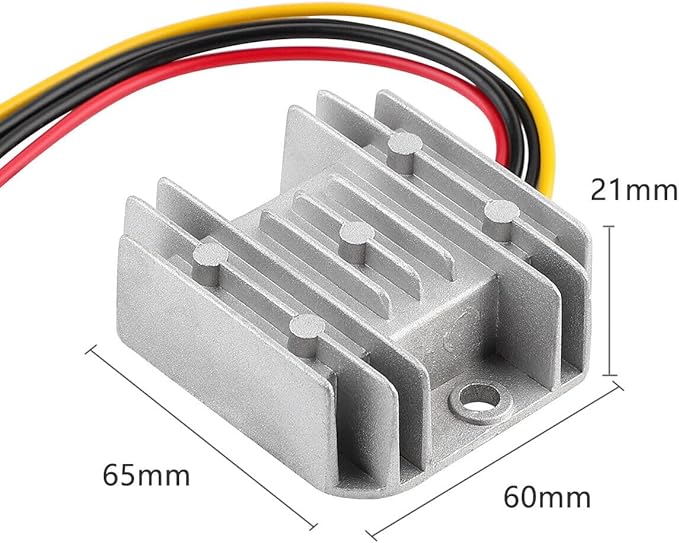 DC 18V to DC 12V Step Down Converter for Ridgid 18V Battery Adapter for Power Wheel Converter with Upgraded Low Voltage Protection for Golf Rc Car Truck Light (10A 120W)