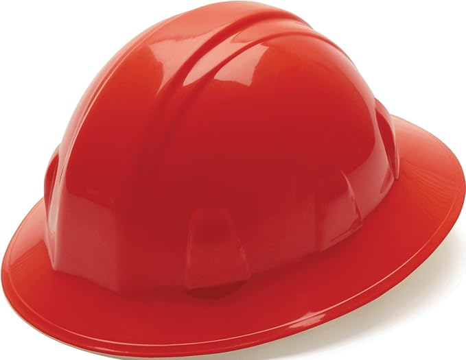 Pyramex Safety SL Series Full Brim Hard Hat 4-Point Ratchet Suspension