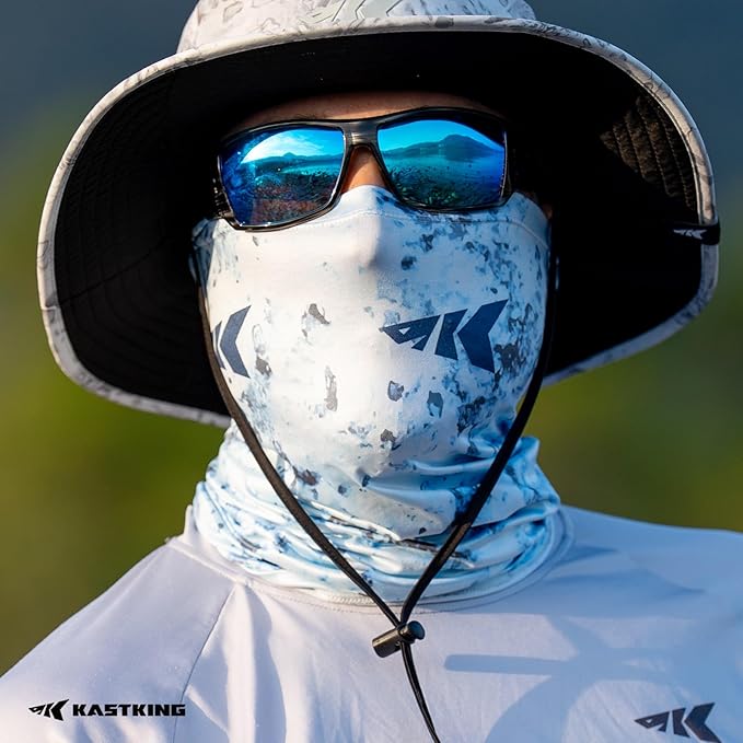 KastKing La Sal Neck Gaiter-UPF 50+ Balaclava Face Mask,Neck Gaiter for Men and Women,Face Cover Shield for Fishing,Hiking