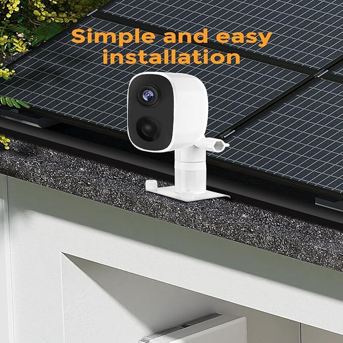 No-Drill Vinyl Siding Clips for Arlo, eufy, Ring Solar Panel, Stick Up Cam/Pro, Spotlight Cam Pro/Plus, SimpliSafe and Reolink Cameras – Weatherproof Mounting Hooks