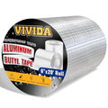 VIVIDA Aluminum Butyl Tape 6" × 20', Waterproof Aluminum Foil Butyl Sealing Tape for Outdoor Use, Corrosion Resistant, Repair for Metal Roof, RV, Windows, 1 Roll