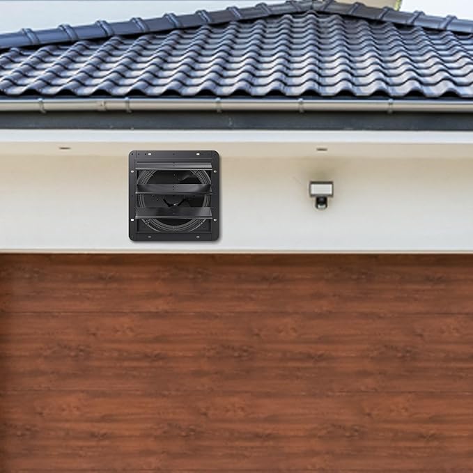 14 Inch Aluminum Automatic Shutter Louver Vent (No Fan Blades and Motor) for Home Attics, Workshops, Barn, Greenhouse