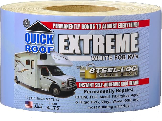 Cofair UBE475 Quick Roof Extreme White 4" x 75'