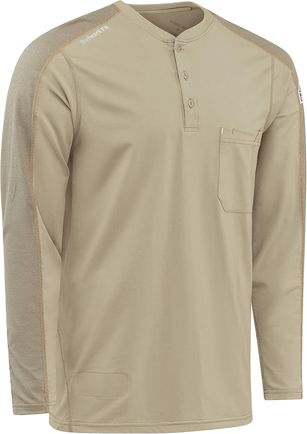 Bulwark FR Men's Flame Resistant Flex Knit Henley