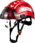 Construction Safety Helmet with Build-in Visor ABS Hard Hat with Visor Adjustable Ventilation Hardhats Work Head Protection ANSI/ISEA Z89.1