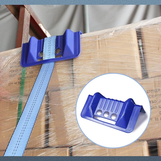 ANLULOAD Edge Protectors Flatbed,Corner Tie Down Protectors Protects Cargo Edges from Wear & Tear,(9.5＂x 6.2＂x 3.7＂,30PACK