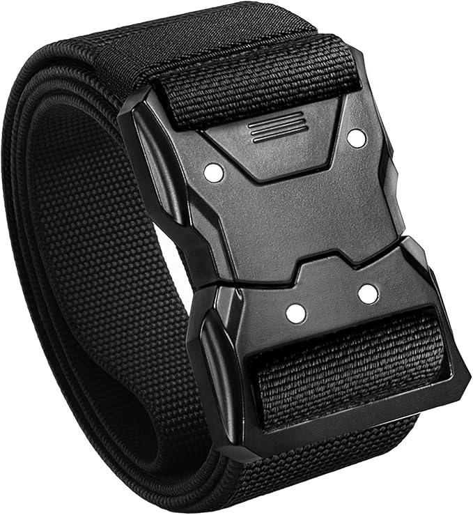 TECEUM Tactical Belt – Heavy-Duty & Quick Release – Military, Work, Rigger, Duty & Utility Belt for Men